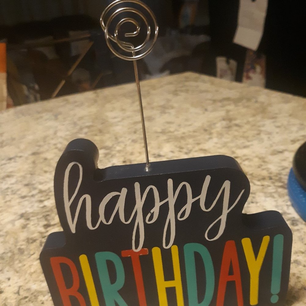 Happy birthday photo clip